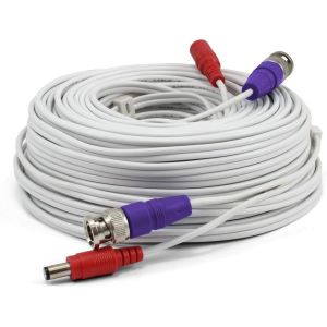 Swann HD Video & Power 100ft/30m BNC Security Camera Extension Cable, White