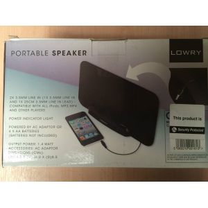 Lowry GSS1 Portable MP3 MP4 Players Speaker Battery / AC Powered 3.5 m...