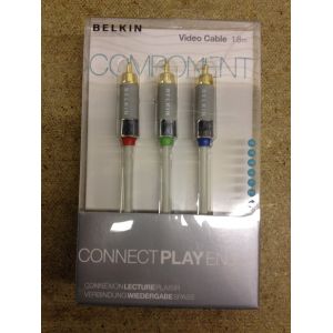 Belkin White Component HDTV Video Color Coded Cable 1.8m Gold Plated A...