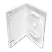 Single DVD Cases: Amps Single White DVD Case 