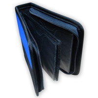 AMPS 24 DISC NYLON CARRY CASE BLACK / BLUE