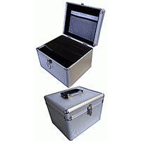 AMPS DJ STYLE CARRY CASE 240 DISC ALUMINIUM RETAIL