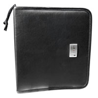 Leather CD Carry Case DW304 (Holds 20 discs)
