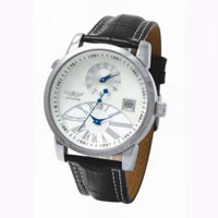 Aviator Mens Quartz White Dial Watch