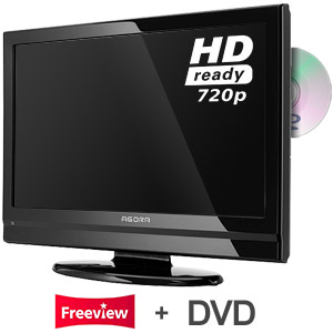 Agora 19 Inch LCD TV With Built In DVD & Freeview - HD Ready 720p