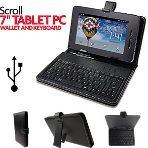 Storage Options Scroll Excel / Essential 7 Inch Tablet PC Wallet & Keyboard