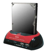 CnM Docking Station for Sata Hard Drives with Card Reader