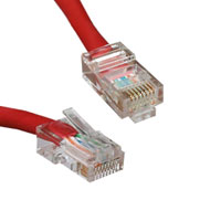 Cat-5e RJ45 Ethernet Cable in Red (1 Metre)