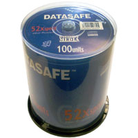 Datasafe CD-R 52x 80min Silver Premium Retail (100 Pack)
