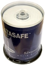 DATASAFE CDR 52X WHITE PRINTABLE 100 CAKE
