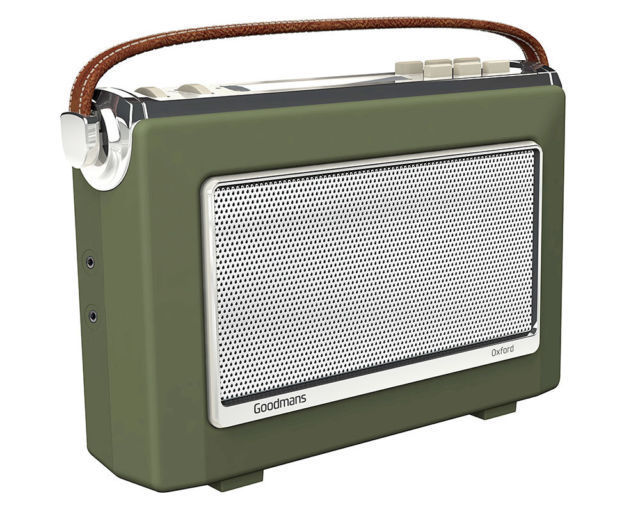 Goodmans OXFORD 2 DAB Plus Bluetooth NFC Digital FM RDS Radio Vintage