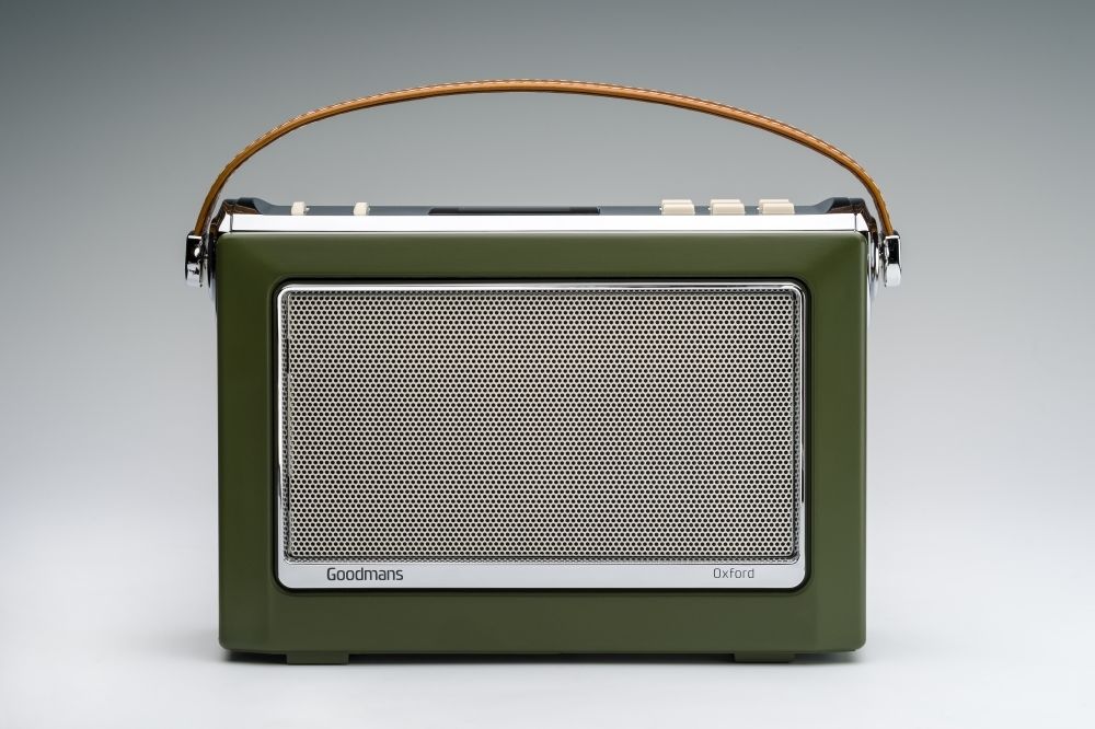 Goodmans OXFORD 2 DAB Plus Bluetooth NFC Digital FM RDS Radio Vintage