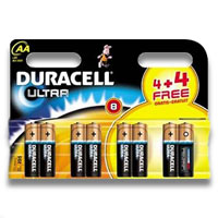 Duracell Ultra MN1500 / LR6 AA Batteries (8 Pack)