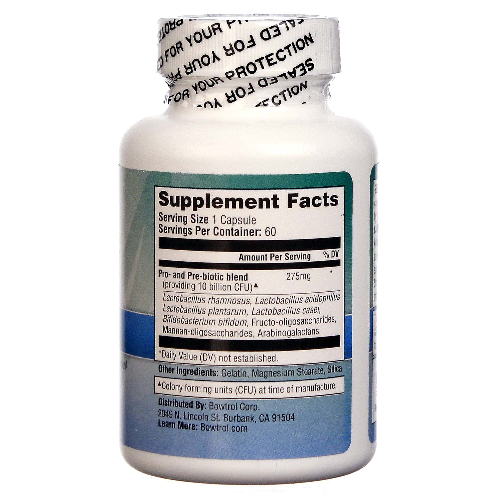 Bowtrol Probiotic Colon Health Support Capsules Diet Pill Food Supplem