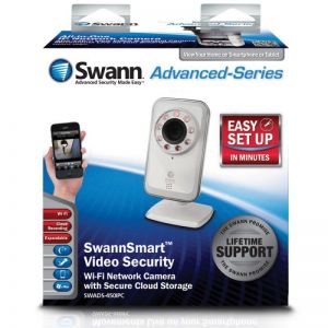 Swann ADS-450 IPC SwannSmart Wi-Fi Network CCTV Camera Secure Cloud Storage Single Pack