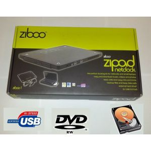 Ziboo Zipad USB Netbook Docking Station, External Hard-Drive DVD-rw ca...