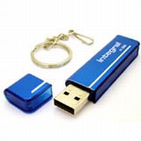 USB DRIVE ENVOY PLUS BLUE - 4 GIG