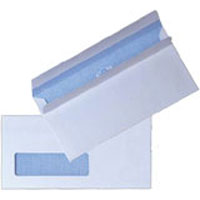 White Self-Seal DL 80gsm Window Envelopes 1000 Pack
