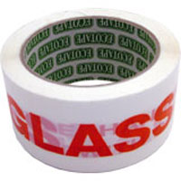 Glass Handle With Care Tape
