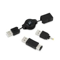 Kensington Retractable USB Power Cable with Tips for Nintendo� Gameboy� and Sony� PSP�