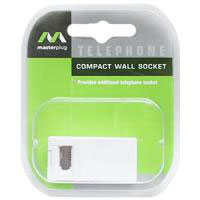 Telephone Single Compact Wall Socket Model TEL30AS