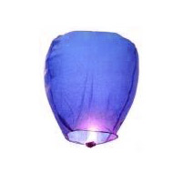 Large Blue Sky Lantern -  36 x 55 x 97cm