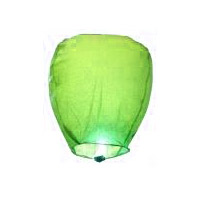 Large Green Sky Lantern - 36 x 55 x 97cm