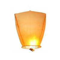 Large Orange Sky Lantern - 36 x 55 x 97cm