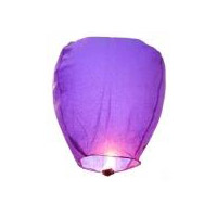 Large Purple Sky Lantern - 36 x 55 x 97cm