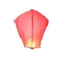 Large Red Sky Lantern - 36 x 55 x 97cm