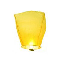 Large Yellow Sky Lantern - 36 x 55 x 97cm