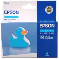 Genuine Epson Cyan T0552 - Stylus R240 / R245 / RX400 / RX42
