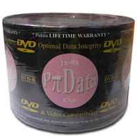 Pidata DVD-R 8x Pastel Red 50 Pack