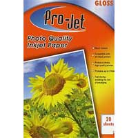 Projet Gloss 135gsm A4 Photo Paper - cast coated (20 Pack)