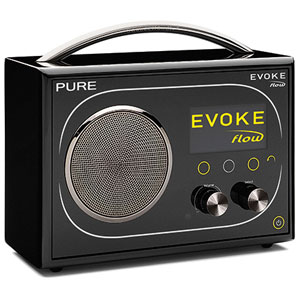 DAB Digital Radio: Pure Digital VL-60896 Evoke Flow Portable DAB / FM / Internet Radio (Black)