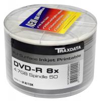Traxdata Ritek G05 DVD-R 8x Full Face White Printable (50 Pack)