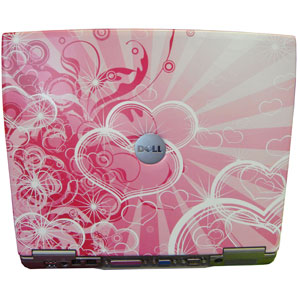 Heart Patterned design Laptop - Dell D600 Centrino 1.6Ghz Laptop - 512...