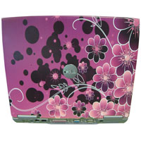 Pink Flower Coloured Laptop - Dell D600 Centrino 1.6Ghz Laptop - 512Mb...