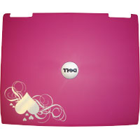 Pink Heart Coloured Laptop - Dell D600 Centrino 1.6Ghz Laptop - 512Mb ...