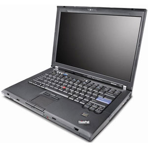IBM Thinkpad T61 Fuly Refurbished Laptop -  Core 2 Duo 1.8Ghz - 4Gb - 100Gb - CD-RW/Combo - WiFi  - Windows 7 - New Battery