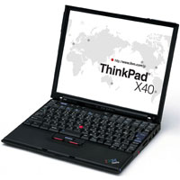 IBM Thinkpad X40 Used Laptop -  Centrino 1.4Ghz - 512Mb - 40Gb  - Wi-Fi - Win XP Pro