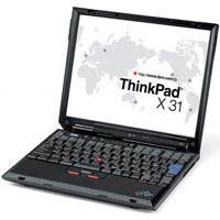 IBM Thinkpad X31 Laptop - Centrino 1.4GHz / 512Mb / 40Gb HDD / Wi-Fi /...