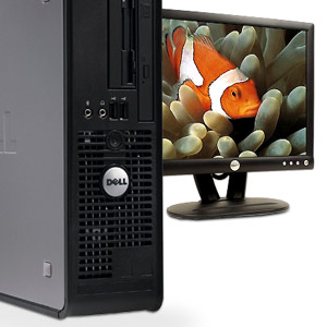 Dell Optiplex 755 PC Base Unit + 17 Inch TFT - Intel Core 2 Duo 2.66GH...
