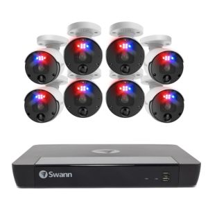 Swann CCTV System NVR 16-8580 16 Channel 4TB 8 x NHD-1200BE 