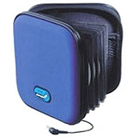 TDK Outloud 12 Disc Case with Built-In Speaker Blue NXT Speaker With 12-Disc Storage (Blue)
