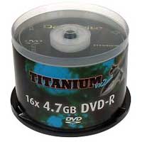 Datawrite Titanium 16x DVD-R Branded VX2 (50 Pack)