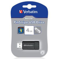 Verbatim 4GB PinStripe USB Pen Drive