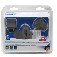 Vivanco Travel Charging Adapter For iPod (Black)
