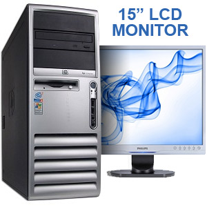 HP D530 Complete PC System inc 15 Inch LCD Monitor - P4 2.66GHz - 2GB - 80GB - CDROM - XP Pro