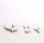 Time Flies - Set of 3 Clocks New York/London/Hong Kong...